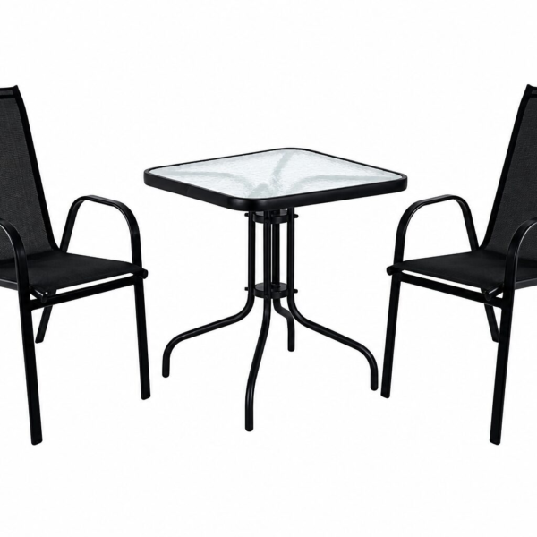 AMS Garden SET — kvadratni sto 60×60×70 cm + 2 stolice (uštedite!)