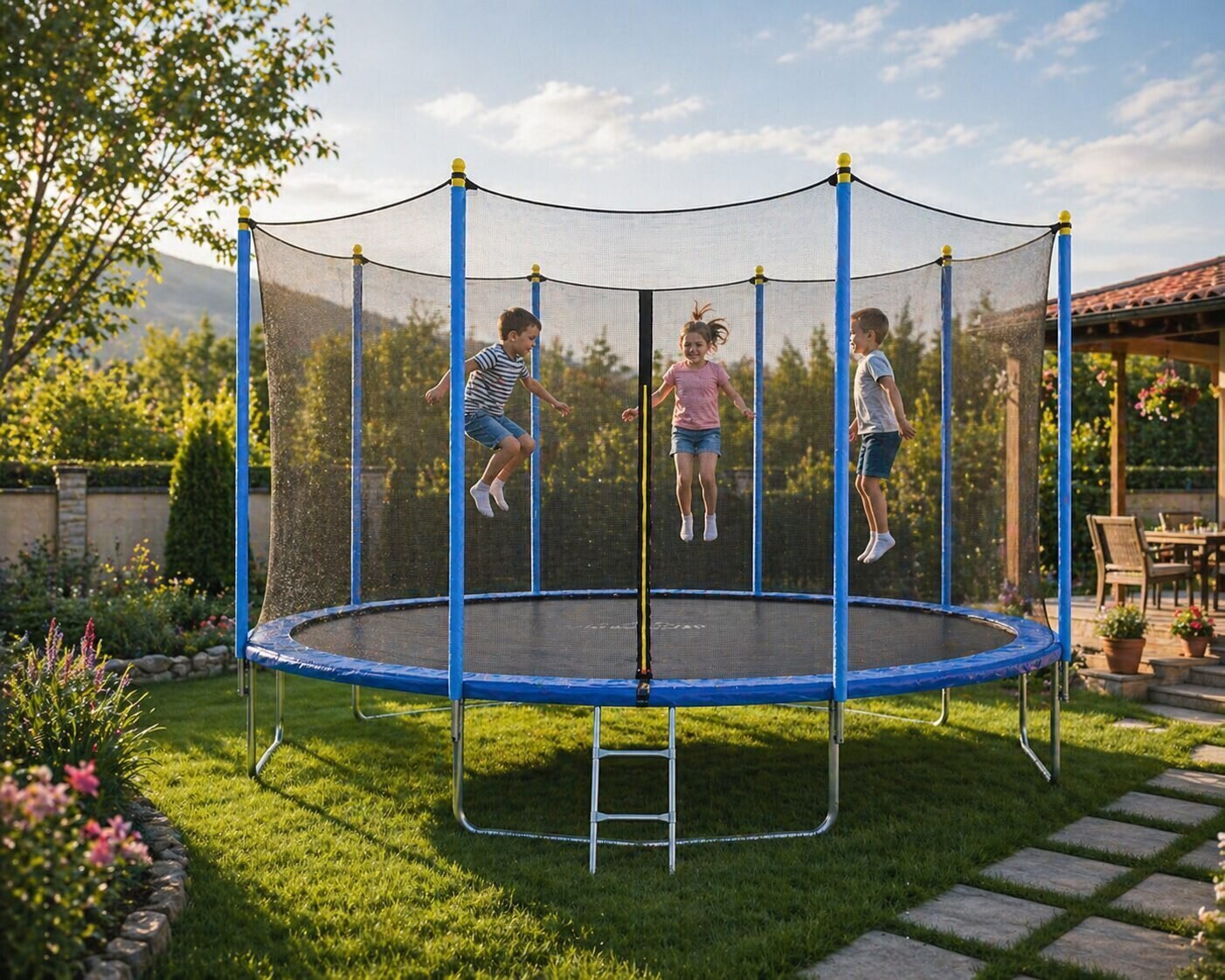 Trampolina 305cm AMS Garden trampolina 305 cm sa mrežom i ljestvama - Image 1