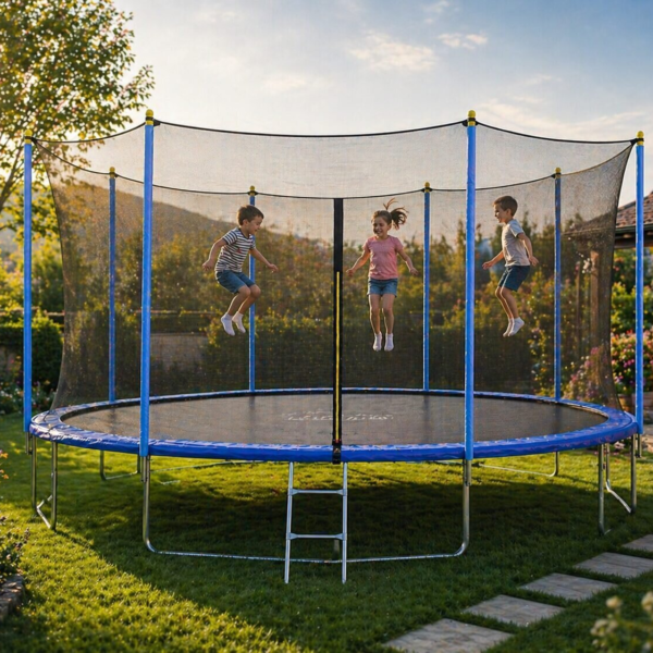 AMS Garden trampolina 366 cm sa mrežom i ljestvama