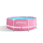 Intex Pink Metal Frame bazen 244×76 cm (rozi)