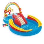 Intex Rainbow Ring igraonica sa toboganom i prskalicom (297×193×135 cm)