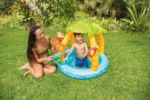 Intex Tropical Island bazen za bebe sa tendom i 3 igračke (102×102×86 cm) - Image 2