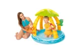 Intex Tropical Island bazen za bebe sa tendom i 3 igračke (102×102×86 cm) - Image 3