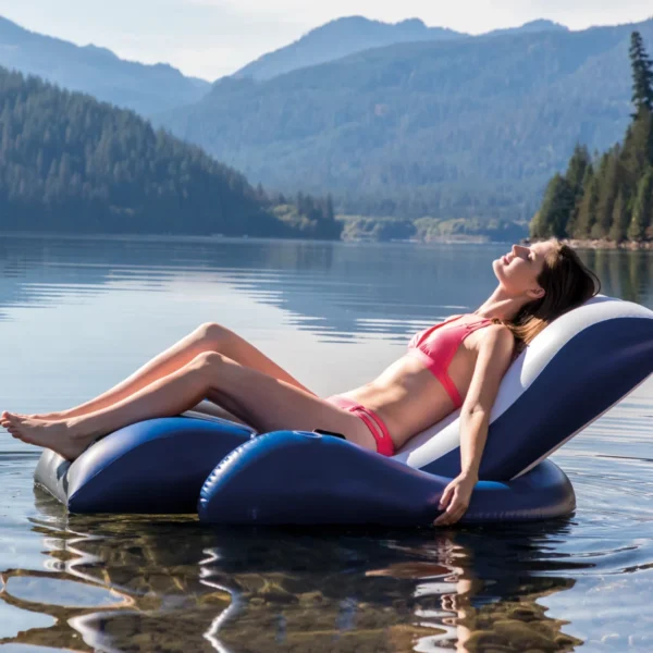 Intex Ležaljka za vodu sa naslonom i držačem za piće (180×135 cm) – detalj 2