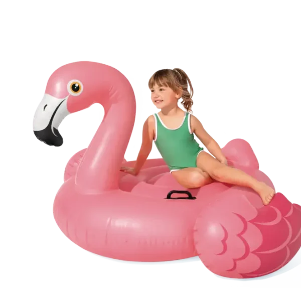 Intex Flamingo guma za vodu (roza, sa ručkama, 147×140×94 cm) – detalj 2
