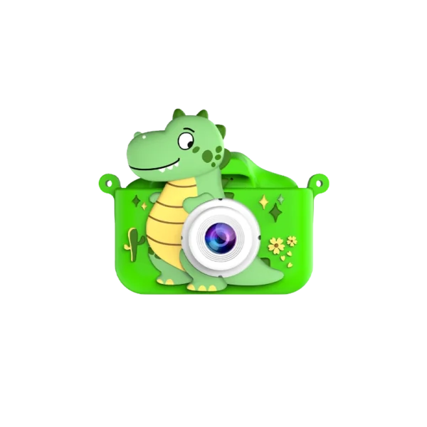 Dječija digitalna kamera X12S u zelenoj futroli dinosaur