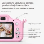 Raspored dugmadi na dječijoj kameri X200