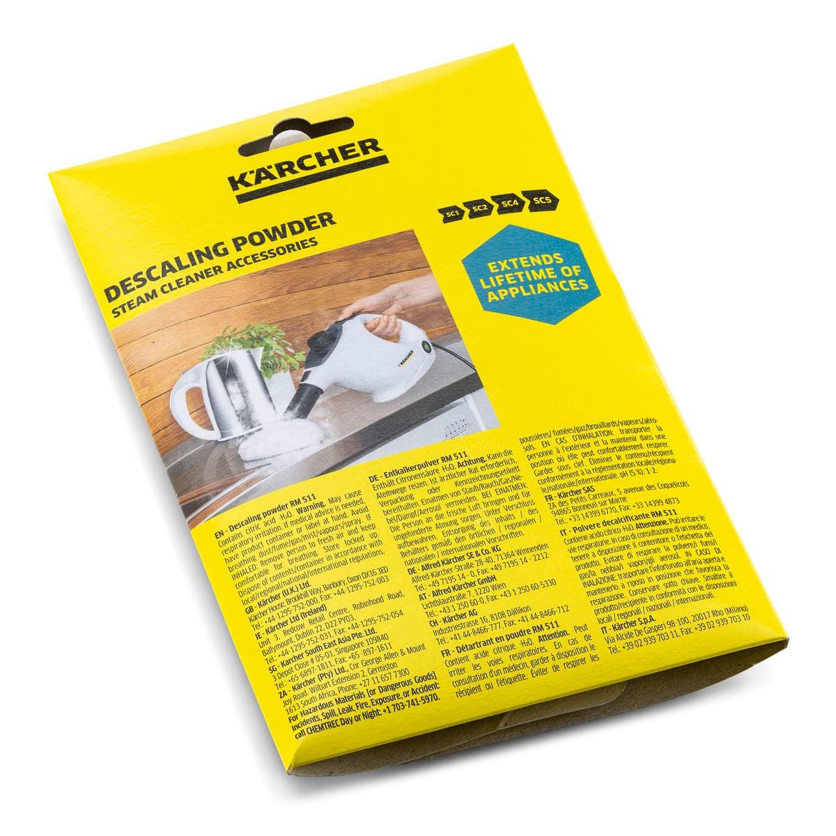 karcher-puder-za-kamenac-rm-511-sellora Kärcher puder za uklanjanje kamenca RM 511, pakovanje od 6 vrećica po 17 grama